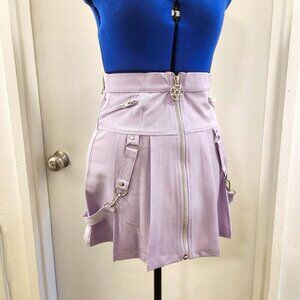 Lilac pleated mini-skirt size M